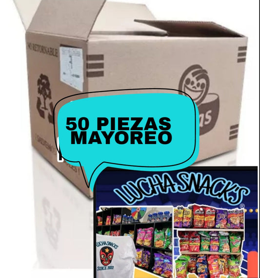 LUCHABOX PAPITAS MEXICANAS 🇲🇽 50 pack 📦.. TU ESCOGES LOS SABORES